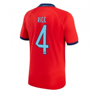 England Declan Rice #4 Bortatröja VM 2022 Korta ärmar